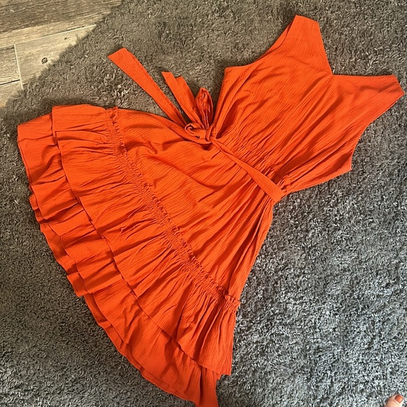 Burnt Orange Calvin Klein Dress - Picture 7 of 7